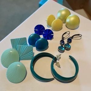 green-blue earring bundle !